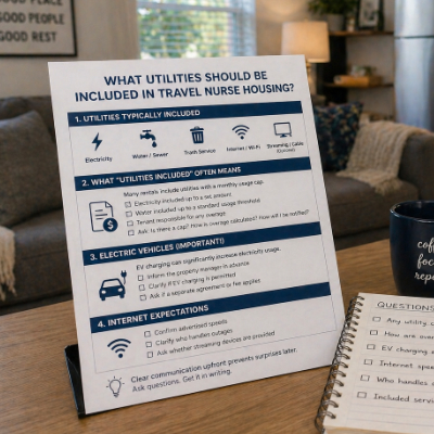 What Utilities Should Be Included in Travel Nurse Housing?