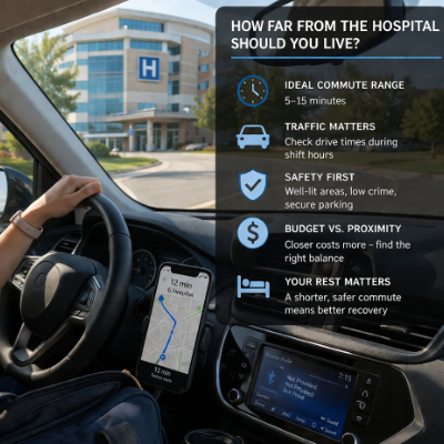 How Far From the Hospital Should You Live as a Travel Nurse?